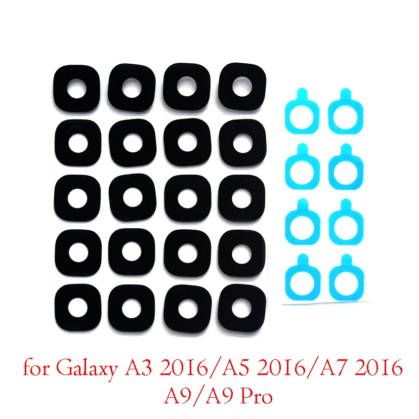 2pcs Back Rear Camera Glass Lens Cover Ring with Sticker for Galaxy A3 2016 A5 A7 A9 PRo A310 A510 A710 A9000 A910 | Мобильные