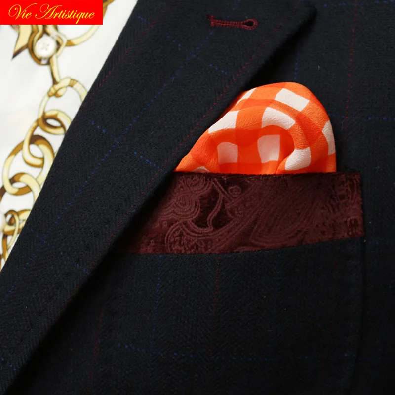 custom tailor made suits 3 pieces jacket pant vest Worsted wool Men's suit groom tuxedos heavy warm navy lattice plaid casual