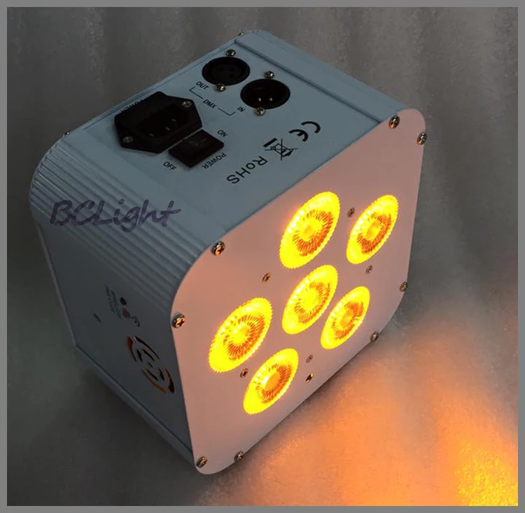 8XLOT беспроводной Dmx Par Can с батареей 6 шт. 18 Вт в 1 Светодиодные Uplights RGBWA + УФ высокая