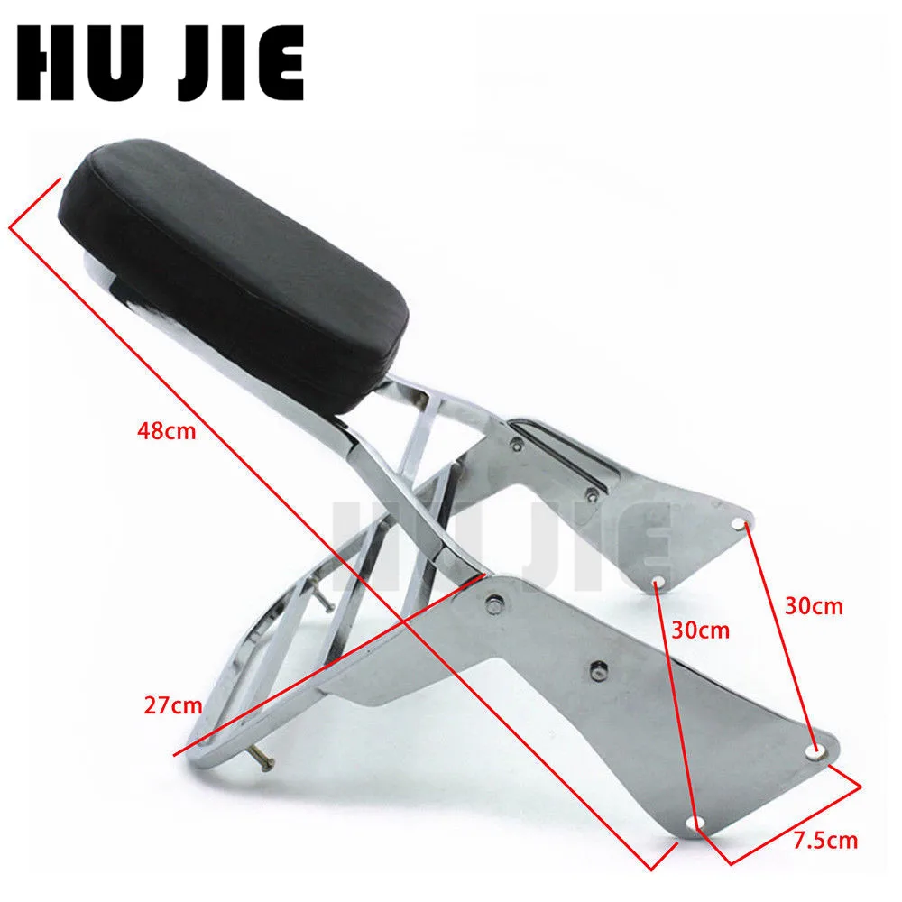 

For Kawasaki Vulcan 1500 VN1500 1500 Motorcycle Chrome Rear Backrest Sissy Bar Luggage Rack
