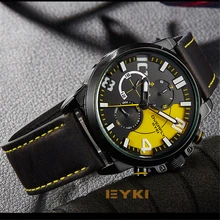 Для мужчин Спорт Часы EYKI Элитный бренд человек кварцевые часы