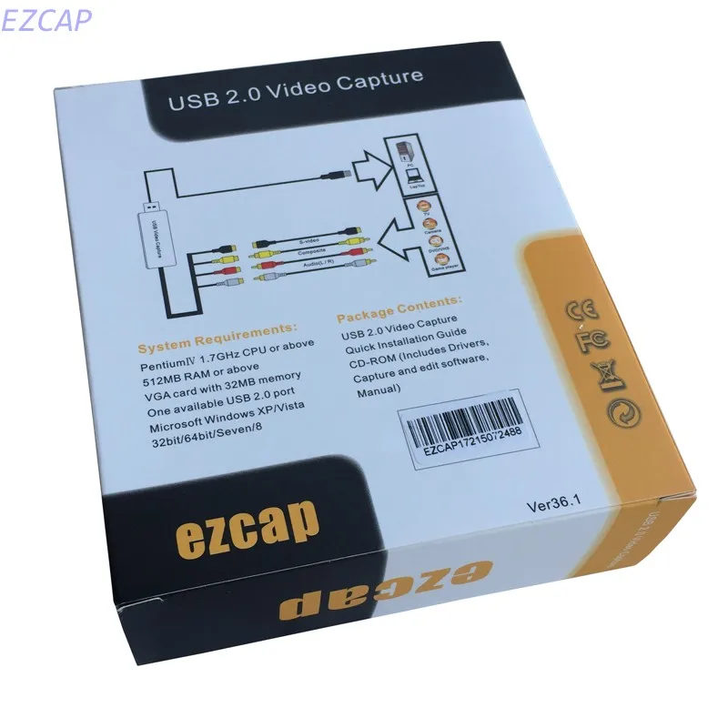 2017 Новый цифровой аналоговый видео конвертер захват аналогового от VHS Hi8