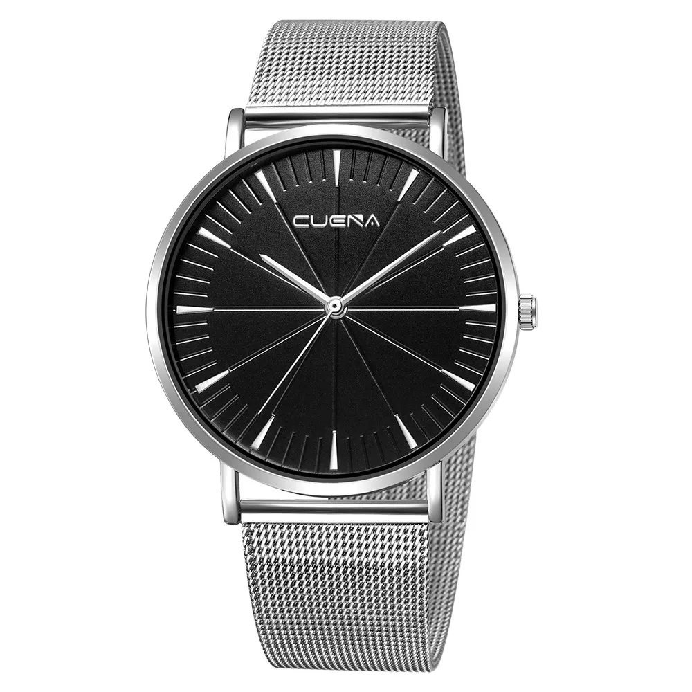 Montre homme Горячая часы мужские CUENA модные Военная нержавеющая сталь часы Спортивные кварцевые Бизнес наручные часы relogio