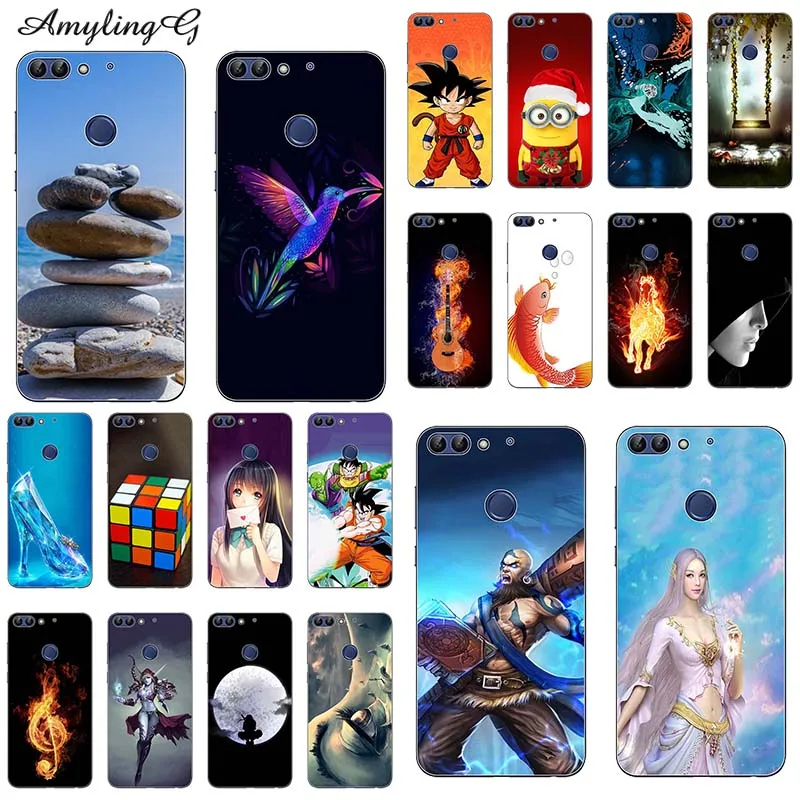 Модные чехлы для Huawei Honor 7C 5 99 дюйма/Y7 2018/Y7 Prime 2018/Nova2 lite с узором Мягкий Силиконовый