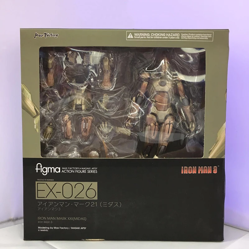 Железный человек 3 Figura Figma 217/Figma ex 026 Mark 21 (MIDAS) Azione ПВХ фигурка Da Collezione модель