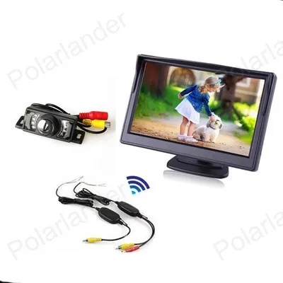 Монитор заднего вида TFT LCD 4 3 дюйма поддерживает автомобильный DVD VCD + камера