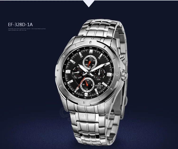 Casio edifice часы цифровые часы мужчин водонепроницаемые бизнес таблица relogio masculino часы ef-328d
