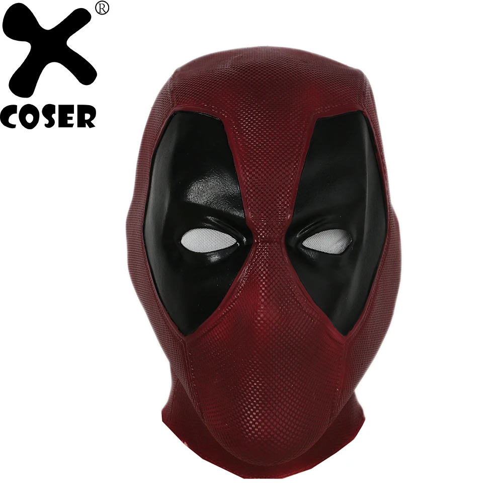 XCOSER обновленная маска для косплея Дэдпул из фильма красная латексная лица с