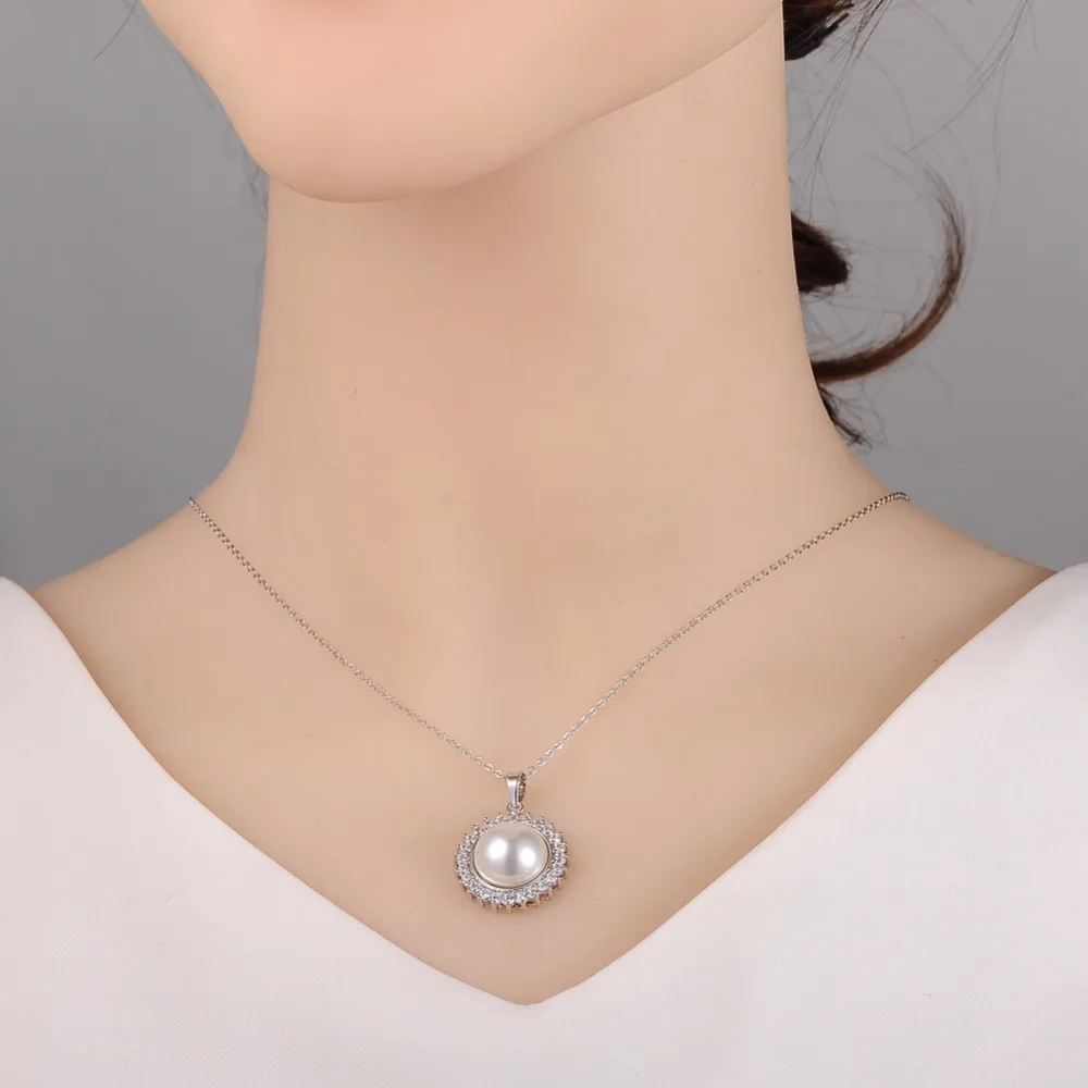 Модные ювелирные изделия KIVN с фианитами для женщин и девушек свадебные Подвески