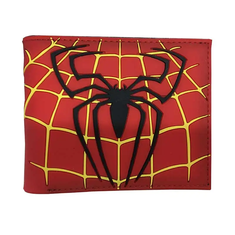 Spiderman6 Новинка мультфильм кошелек горячие аниме кошельки в Стиле Человека-паука carteira доллар цена креативный подарок деньги сумки подарок для мужчин ПВХ короткий кошелек - Цвет: Spiderman6