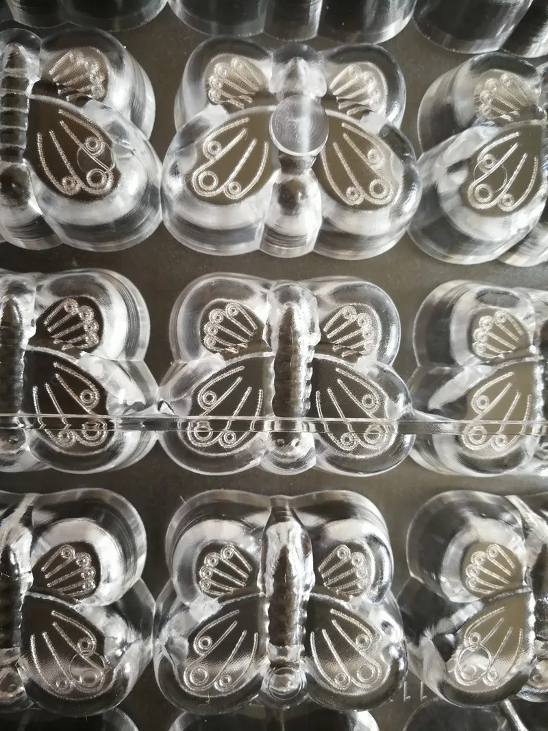 21 полость в форме бабочки жесткая фотоформа для торта|polycarbonate chocolate moulds|polycarbonate