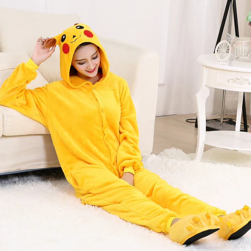 Пижама Onesie Покемон для костюм взрослых женщин Цельный Хэллоуин мультфильм