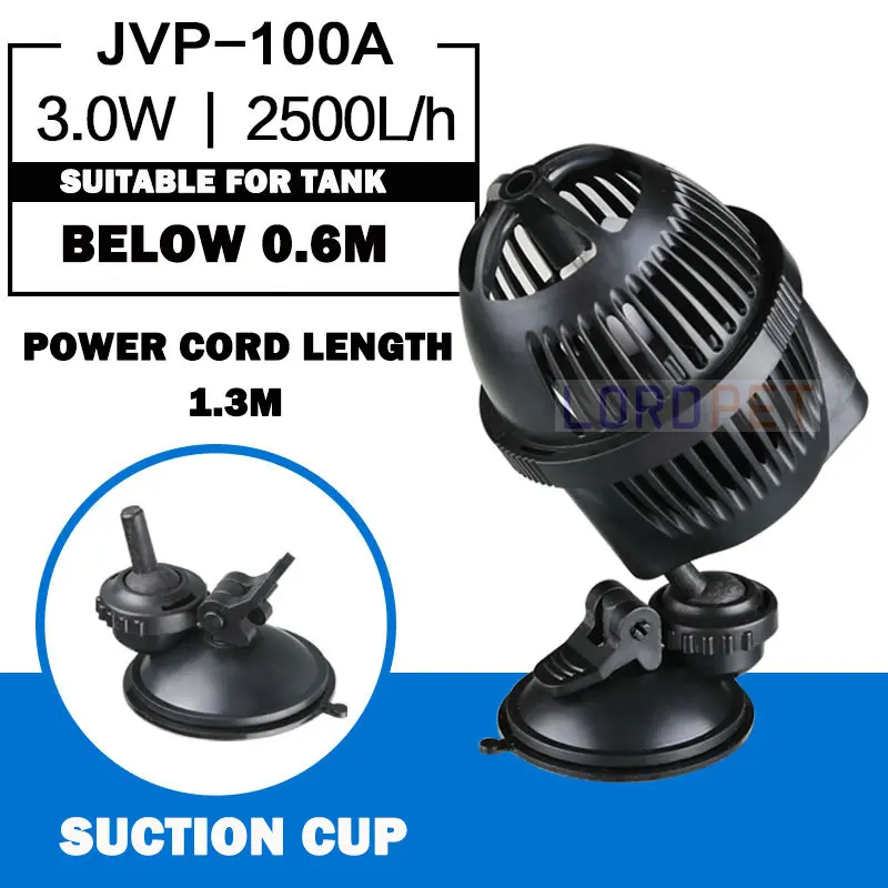 JVP100A SunSun JVP циркуляционный аквариумный волновой генератор, водяной насос, генератор волн, всасывающий магнит для аквариума, 3W, 6 Вт, 12 Вт, 24 Вт, 48 Вт, мульти мощность, 220 В - Цвет: JVP100A