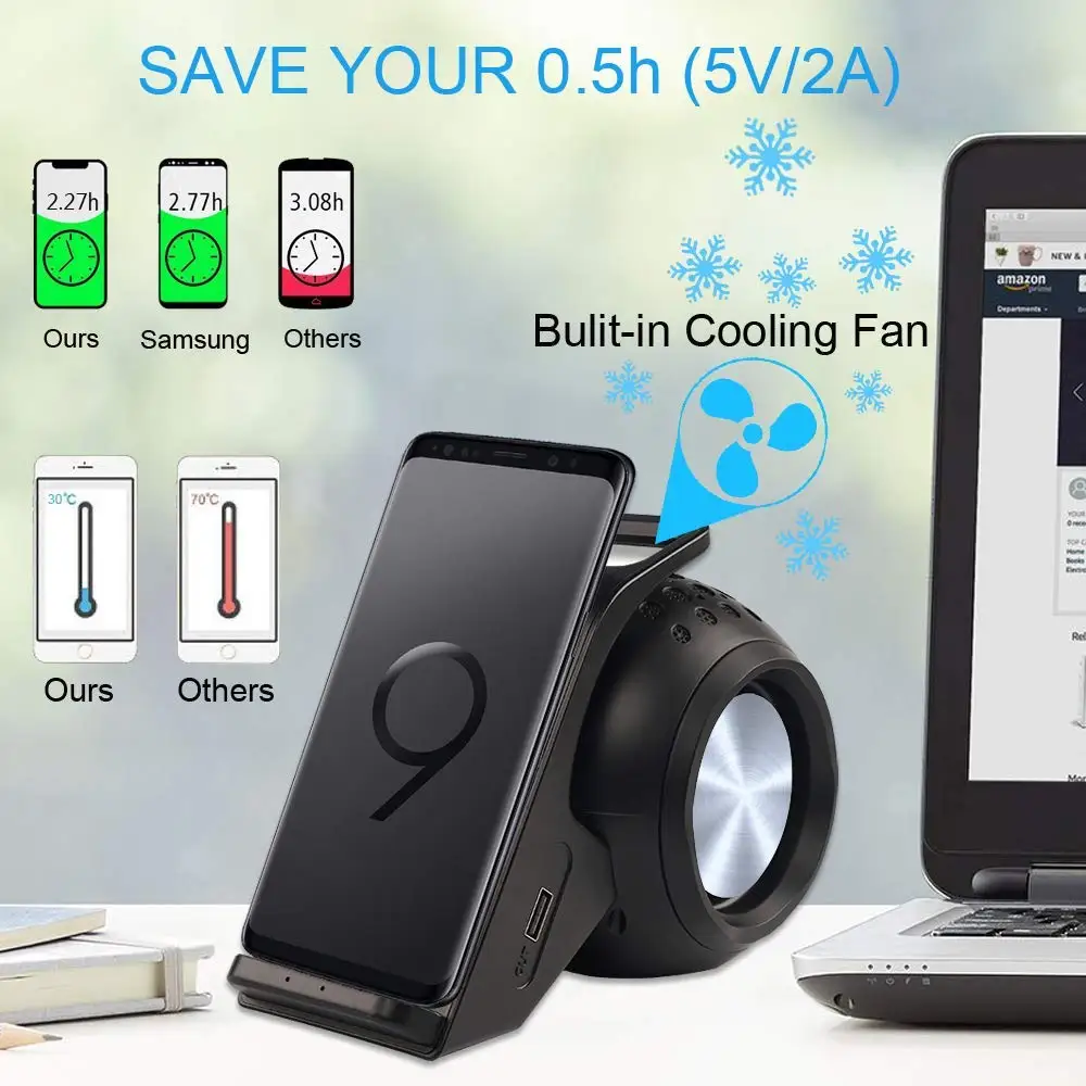 Bluetooth колонки с быстрой беспроводной зарядкой 10 Вт|Сабвуферы| |