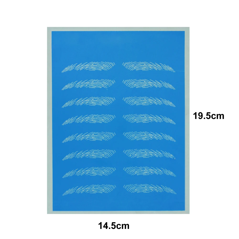 Учебный инструмент для тренировки линии бровей в корейском стиле на коже для перманентного макияжа и татуажа с использованием микроблейдинговых игл.