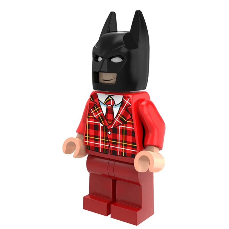 Набор супергероев из мультфильма Бэтмен в красном костюме Лиги справедливости