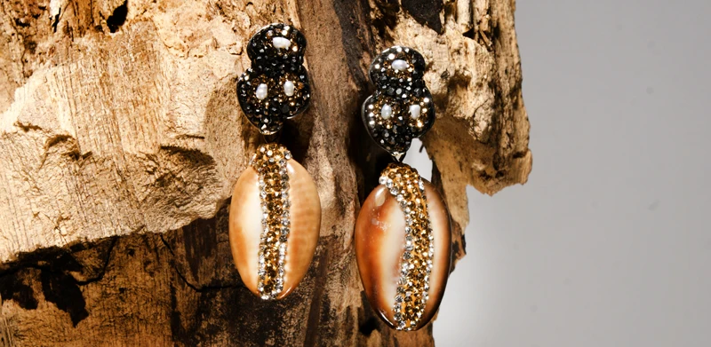 MOON GIRL Cowries, натуральный корпус, модные серьги с подвесками для женщин, Aretes, вечерние, свадебные, массивные серьги, подарок для женщин, Прямая поставка