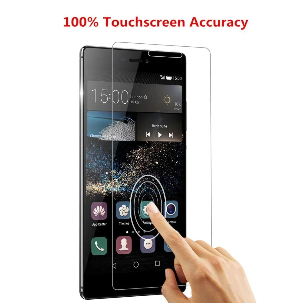 2 шт. Высококачественная стеклянная пленка для Huawei mate 9 8 pro nova p8 p9 lite 2017 p10 plus
