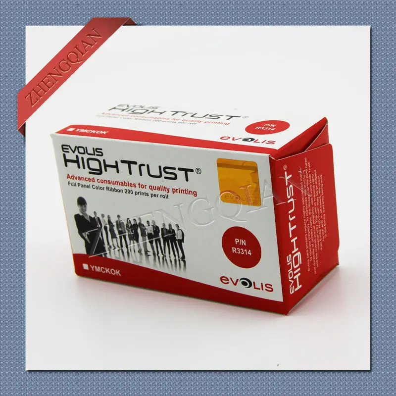 Цветная лента Evolis для принтера R3314 (YMCKOK) печати двухсторонних карточек |