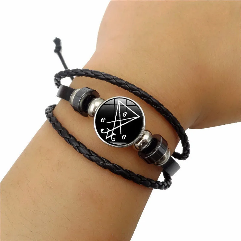 Новинка 2017 модный очаровательный браслет уплотнение Люцифера сатанинский