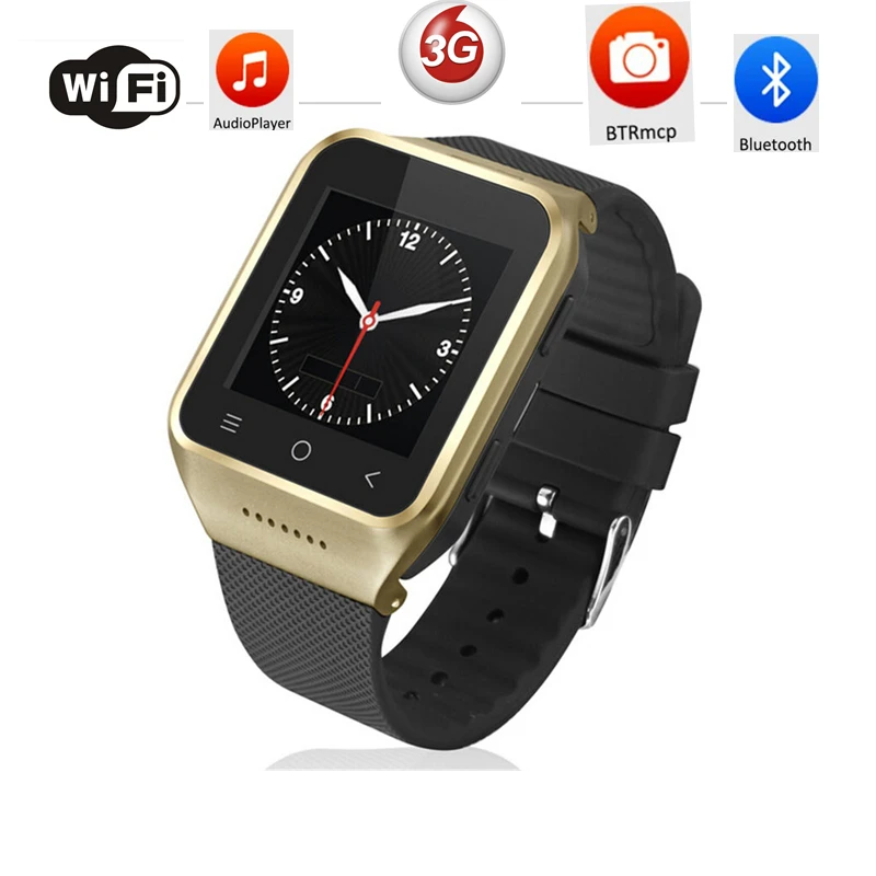 ZGPAX S8 смартфон Bluetooth Smart Watch Android 4.4 MTK6572 двухъядерный GPS 2.0mp камера WCDMA WiFi MP3 MP4 SmartWatch U8