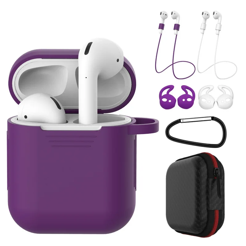 Airpods силиконовый защитный чехол для хранения ушей нового Apple Bluetooth гарнитура