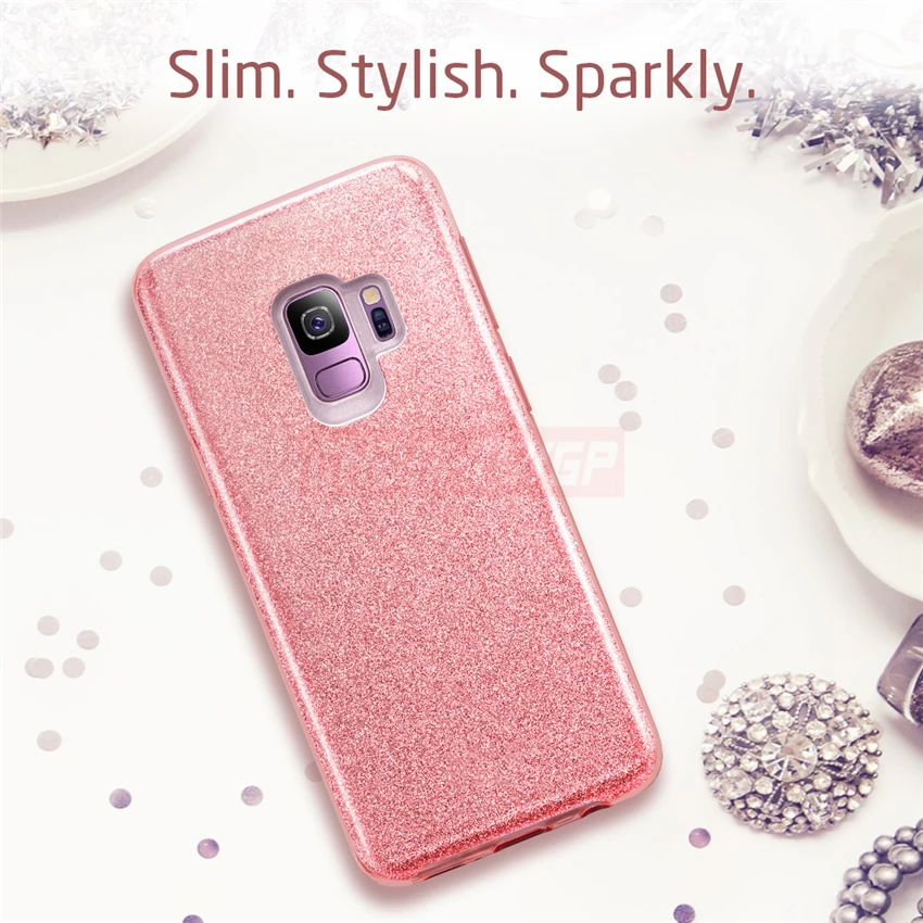 Стильный блестящий силиконовый чехол для Samsung Galaxy S8 S9 S10 plus A50 A30 J2 J4 J6 A7 A9 A6 A8 2018 J7 J5 J3