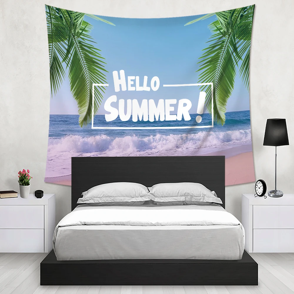 SUBO Mandala Wall Hanging Blanket Indian Summer Beach Throw Rug Tablecloths Hello summer Tapest | Дом и сад