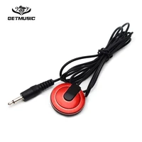10pcs getmusic clip red case guitar pickup piezo contact microphone pickup with 3 5 mono jack output for guitar violin banjo etc