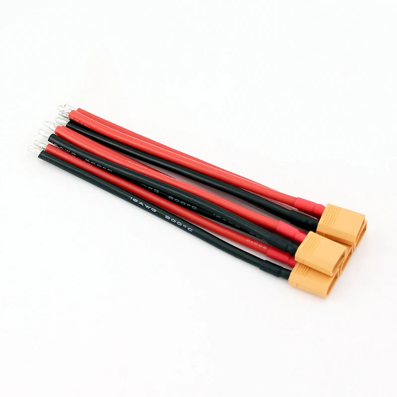 5/20 шт. штекеры XT30 мужские разъемы 10 см 16awg силиконовый провод для батареи RC LiPo FPV