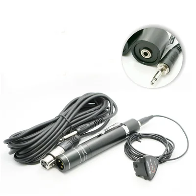mic with S50 Гитарный микрофон Классический народный гитарный микрофон звукосниматель укулеле звук отверстие микрофоны портативный не искажен - Цвет: mic with S50