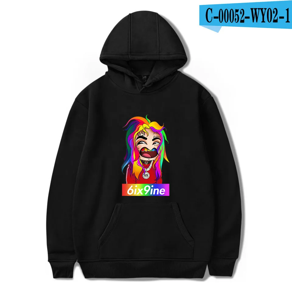 69 6ix9ine мультяшная толстовка мужская толстовка с капюшоном Рэпер Хип Хоп Уличная одежда свитшоты скейтборд Мужская/Женская забавная одежда - Цвет: 013