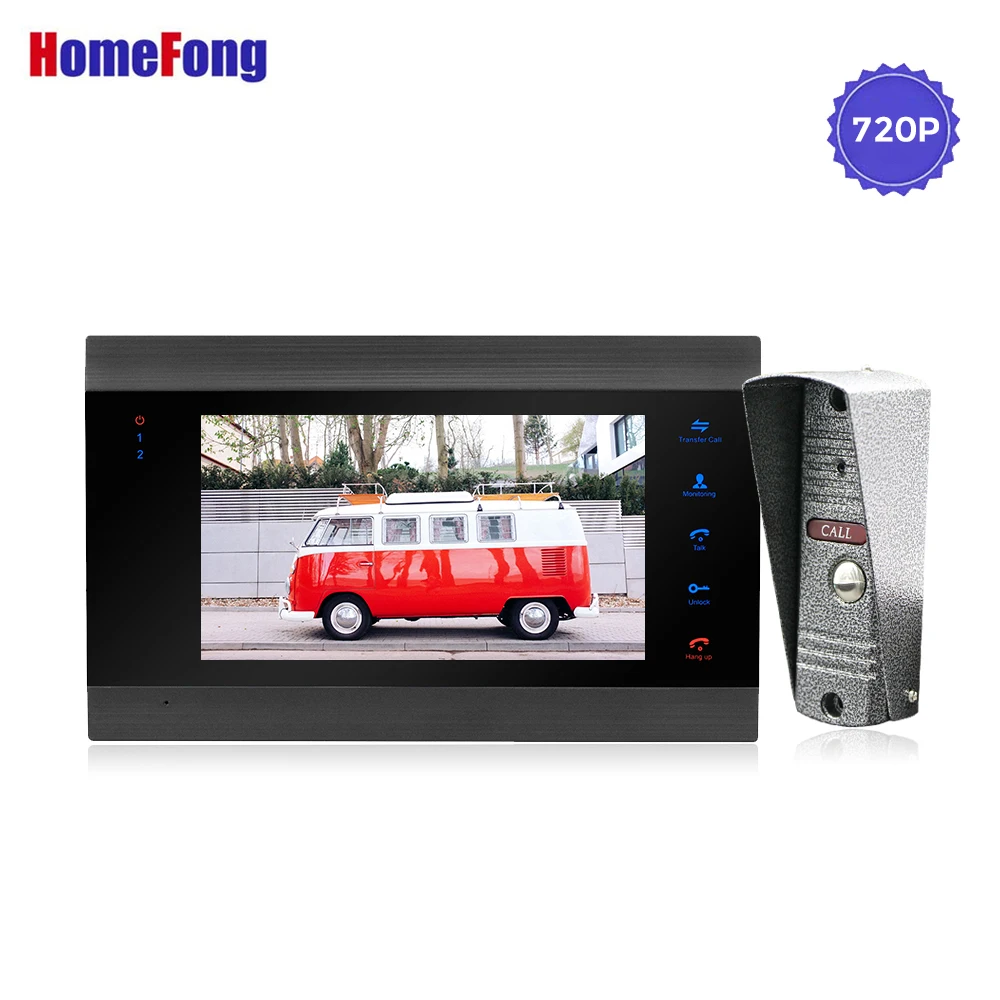 Homefong 7 дюймов AHD 720P видеодомофон дверной звонок камера широкий угол 2 8 мм объектив