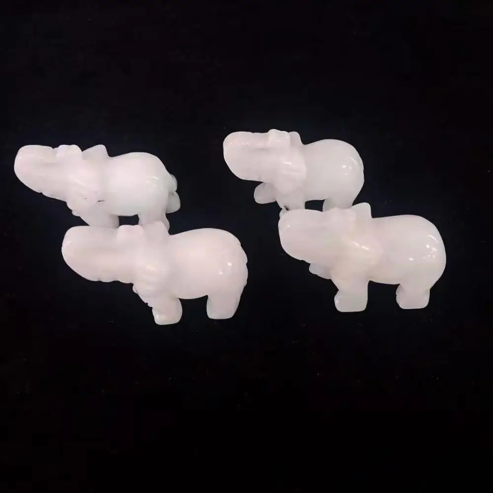Высококачественные милые хрустальные Слоны резьба Прекрасный маленький размер