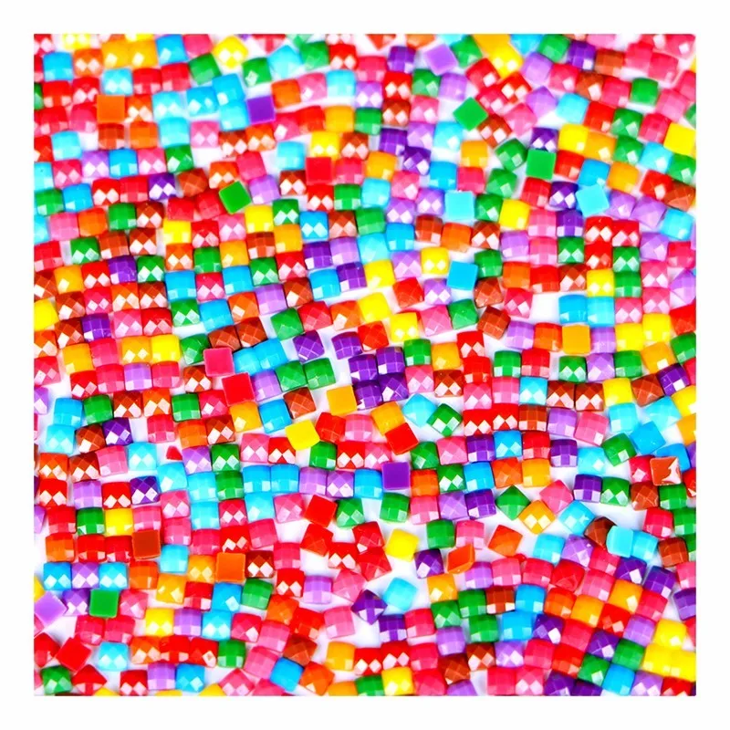 

447 Color Full Square/Round Drills Resin Diamond 5D DIY Diamond Painting 3D Diamond Embroidery Rhinestone Mosaic Stone GT