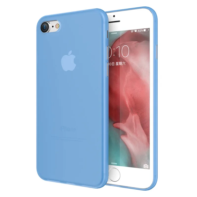 Blue Чехол для телефона KISSCASE ярких цветов для iPhone XR 7 8 6 6S Plus X XS MAX ультратонкие Чехлы Funda для iPhone 11 11 Pro Max чехол на айфон 7 чехол на айфон 6 s чехол на айфон 11 чехол на айфон xr 8 6 6s - Цвет: Blue
