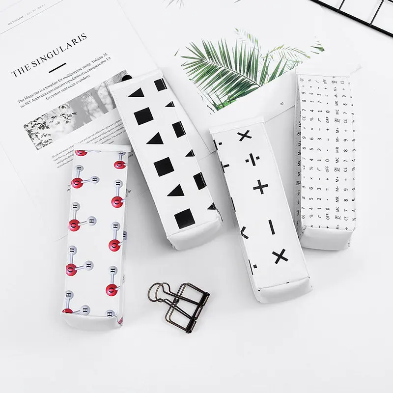 Coloffice 2018 креативные новые стильные кожаные сумки карандаши школьные