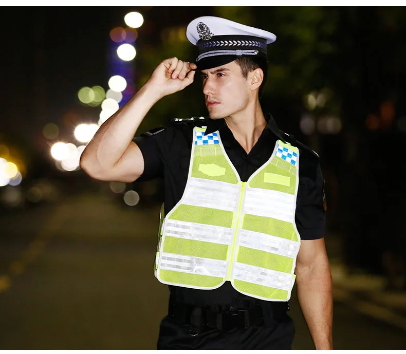 

Reflective Vest High visibility Safety Vest Breathable Mesh Workwear Short Style Work Driving Security clothing