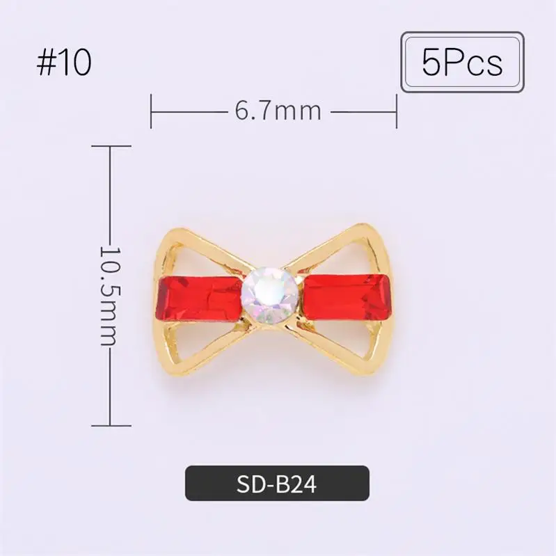 5pcs pattern-10 5 шт./упак. смешанный шаблон для ногтей Стразы с металлизированными украшениями, с заклепками Голубой AB Цвет ногтей аксессуары 3D самодельные Украшения для ногтей - Цвет: 5pcs pattern-10