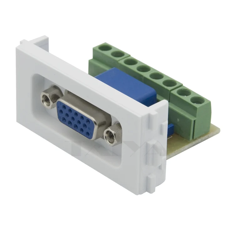 

3 + 4 разъема VGA, настенная пластина с задним винтовым соединителем