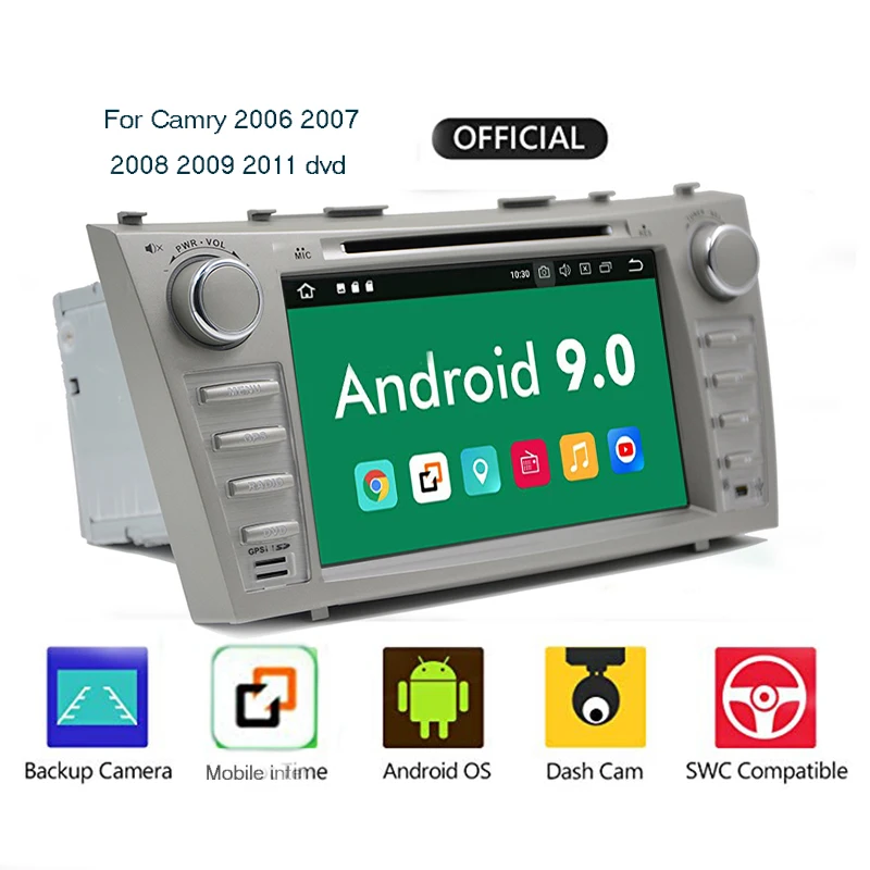 Android 9.0Car DVD для TOYOTA CAMRY V40 AURION Master v40 2007 11 авто радио с google play no DVD|Автомагнитолы| |