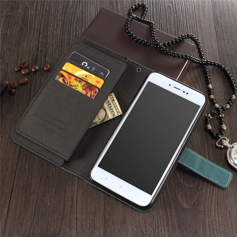 Чехол для xiaomi Redmi Note 5A Pro роскошный кожаный многофункциональный чехол с