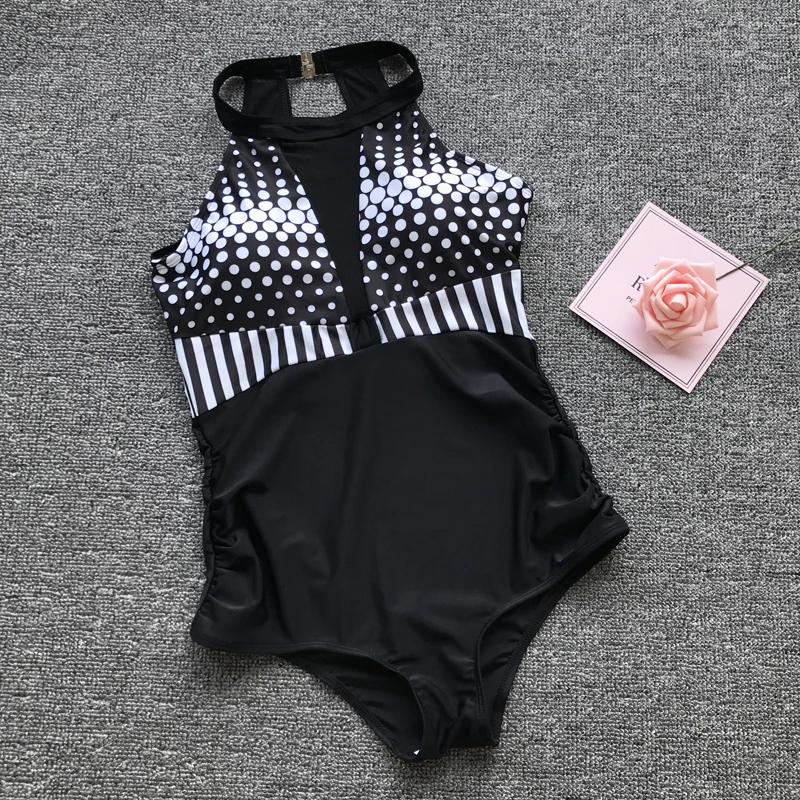 Сексуальный сетчатый слитный купальник женский 2019 монокини купальный костюм с
