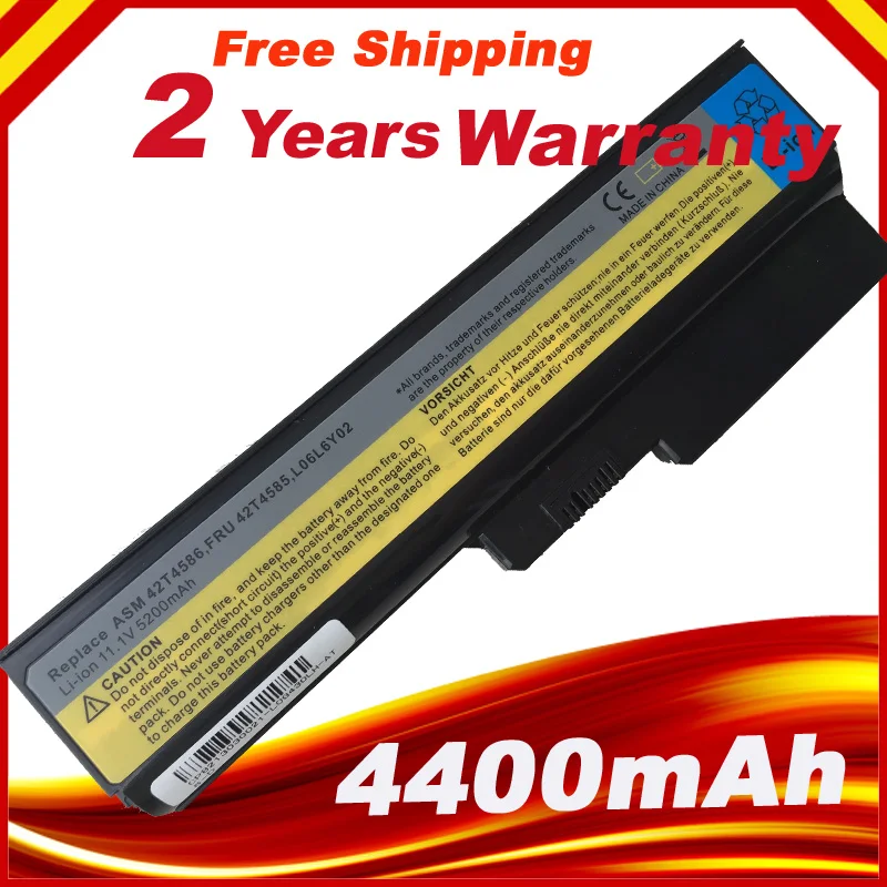 

5200mah Battery For Lenovo G430 G450 G530 G550 T3400 N500 42T4730 L08L6C02