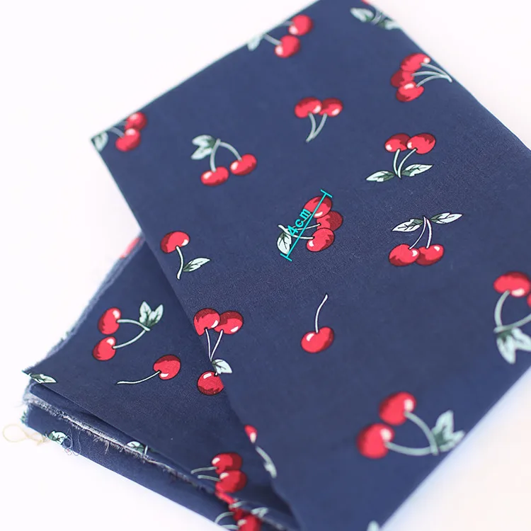 Вишневые 100 хлопчатобумажные ткани с принтом ткань для постельного белья