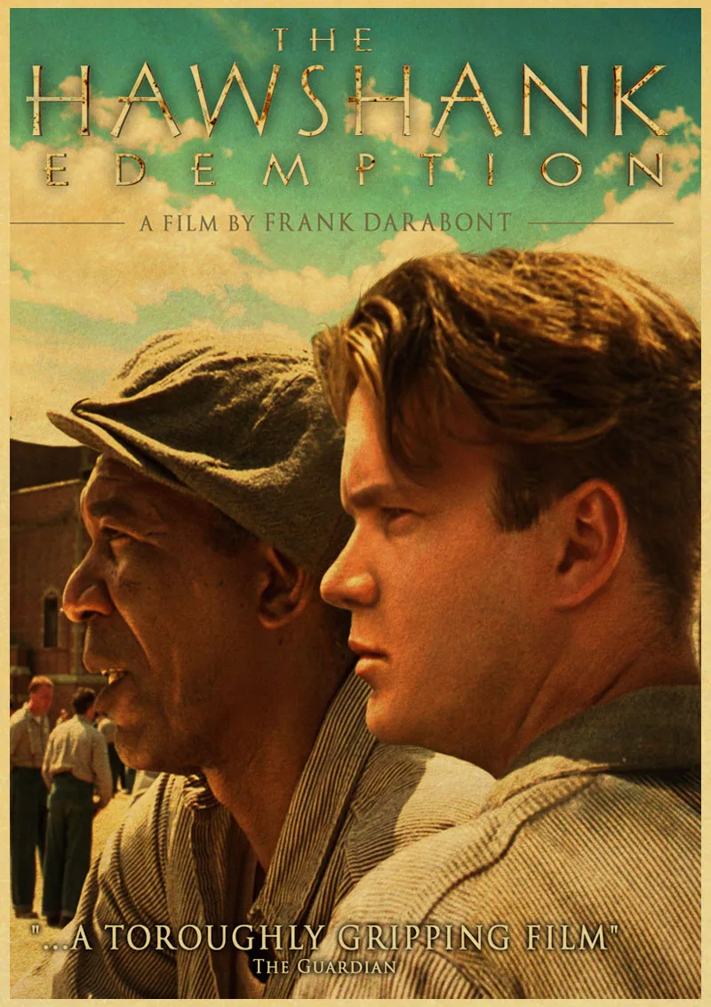 Постер Shawshank Redemption для гостиной, Настенная декоративная живопись, Художественная печать на крафтовой бумаге, наклейка на стену