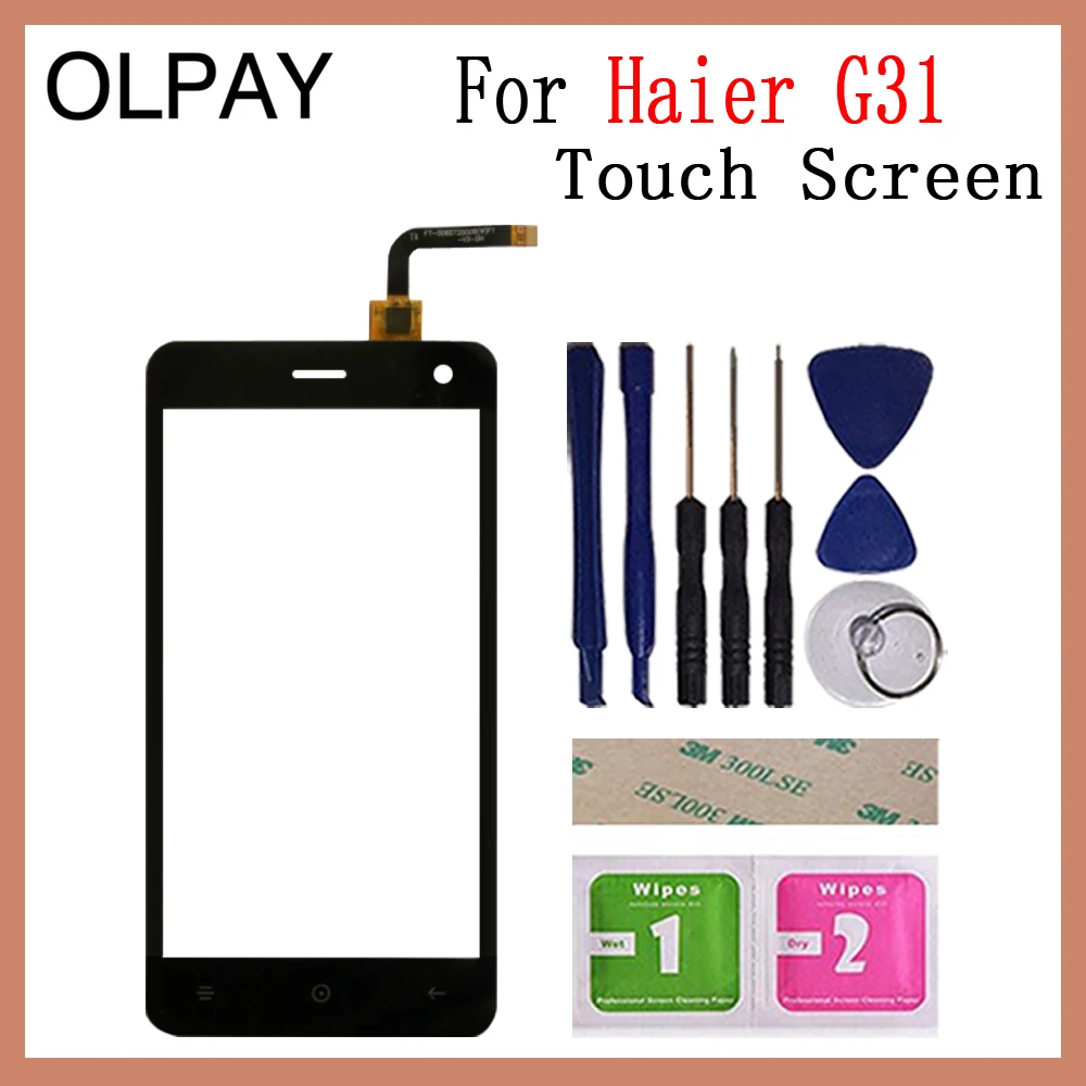 OLPAY 5,0 ''сенсорная панель для Haier G31 сенсорный экран стекло дигитайзер панель объектив сенсор стекло инструменты Бесплатный клей и салфетки