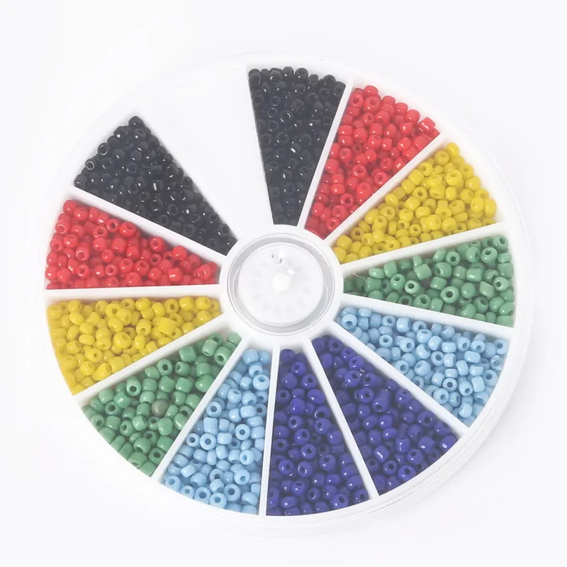 Смешанные твердые флуоресцентные и металлические цветные стеклянные семена