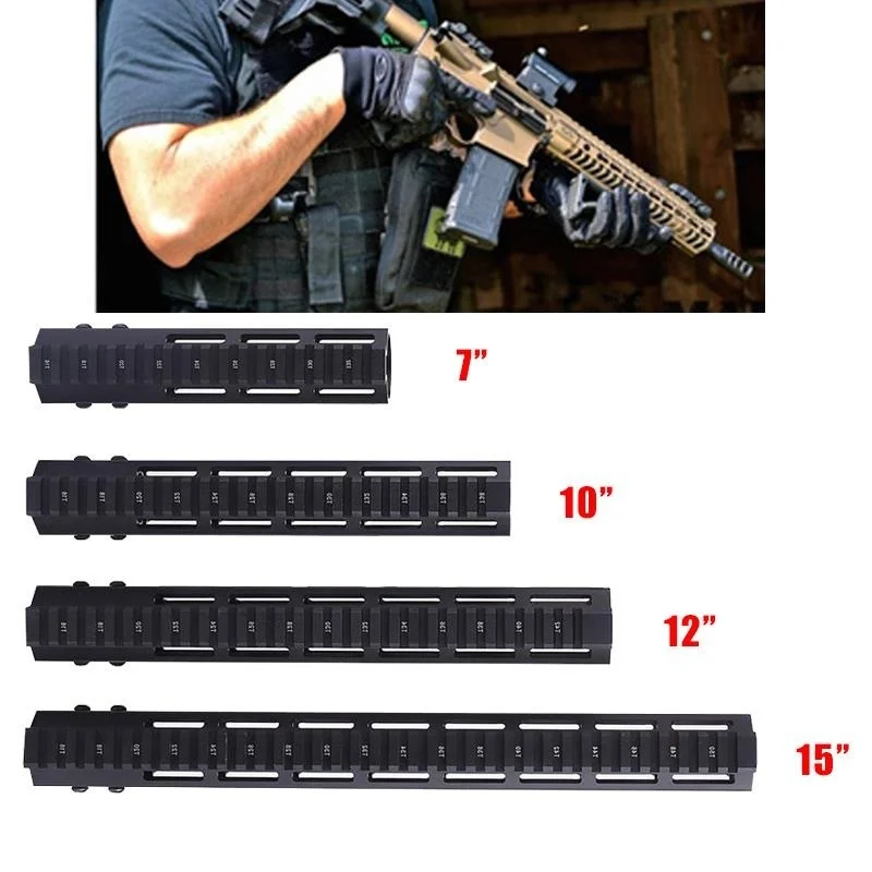Magorui " /10"/1" /15" Сверхлегкий тонкий поплавок M-lok поручень со стальной гайкой
