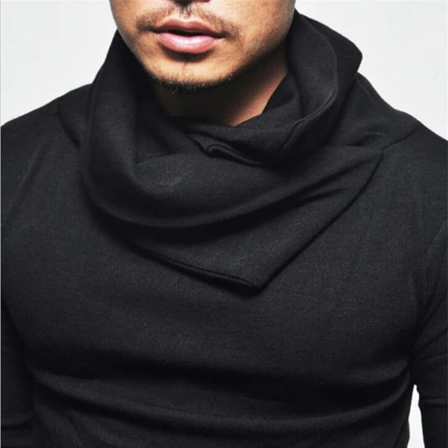 3xl4xlтолстая Мужская водолазка футболка с двойным вырезом и длинным рукавом в